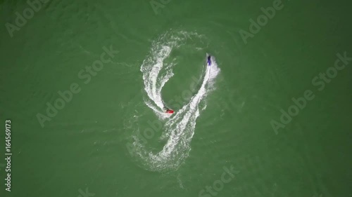 Jet skis on water