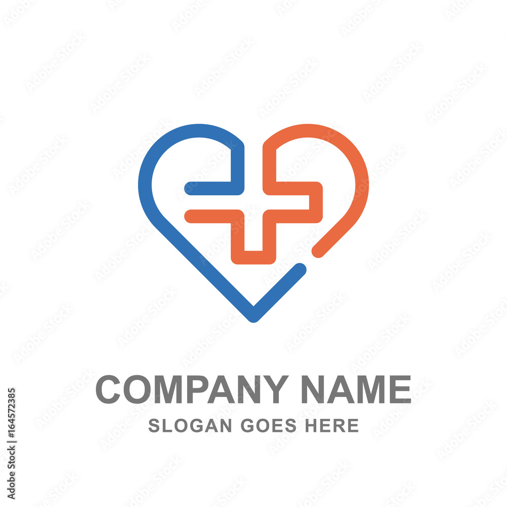 Obraz premium Medical Logo Vector Business Template Company
