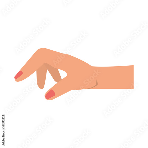 Human hand holding something