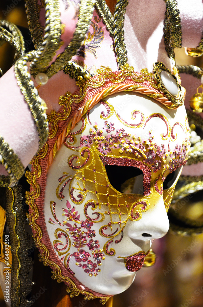 venetian mask close up - italian carnival tradition