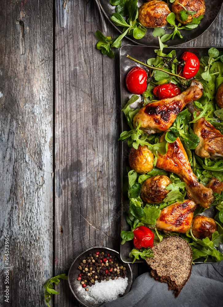 Spicy roasted chicken legs Spicy roasted chicken legs