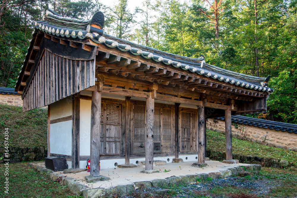 Yecheon, South Korea - October 11, 2010: Byeongamjeong Pavilion of Yecheon Gwon Clan. Yecheon, South Korea - October 11, 2010: Byeongamjeong Pavilion of Yecheon Gwon Clan.
