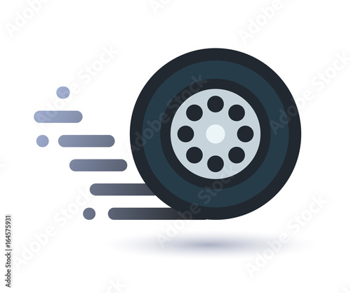 Twisting wheel icon