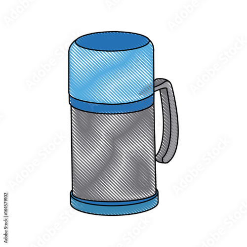 thermo flask bottle beverage handle object