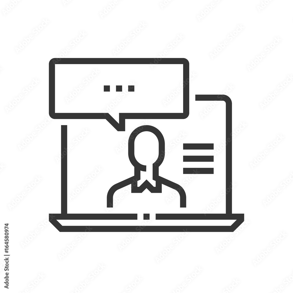 Online consulting icon Online consulting icon