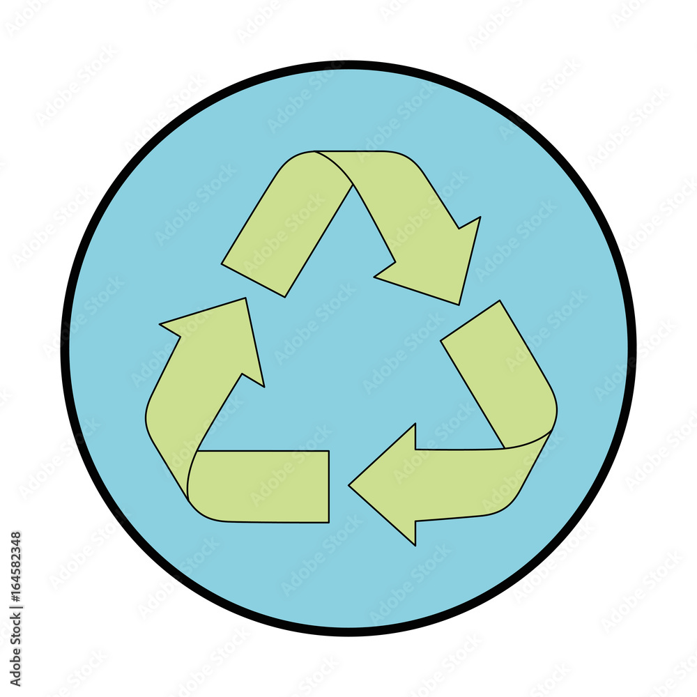seal stamp with recycle sign icon over white background colorful design vector illustration seal stamp with recycle sign icon over white background colorful design vector illustration