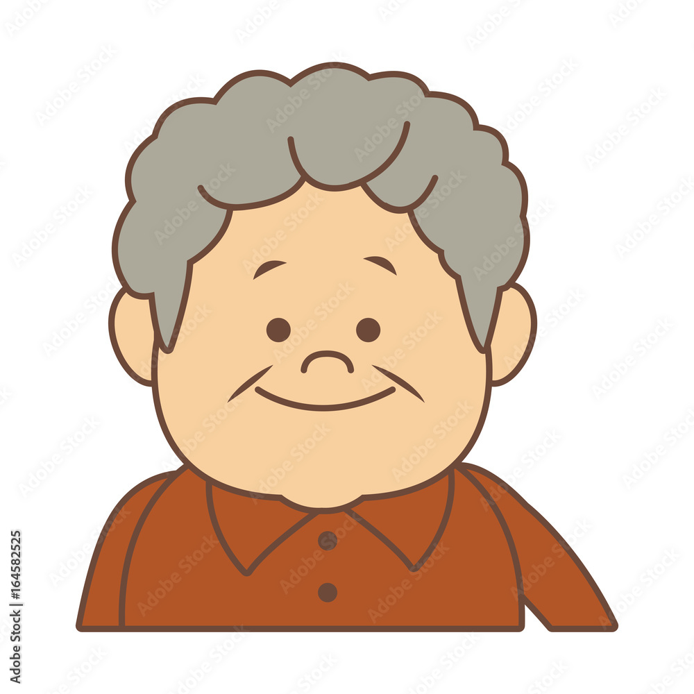 portrait happy grandfather man family person portrait happy grandfather man family person