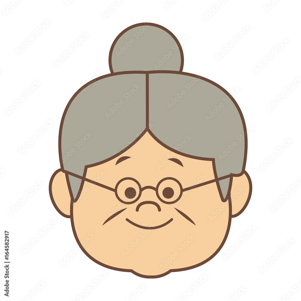 portrait of lovely grandmother old woman happy portrait of lovely grandmother old woman happy