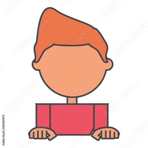 Kid faceless cartoon photo