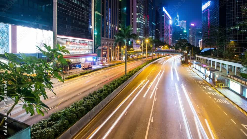 Wan chai, Hong Kong, 27 May 2017 -:City of Hong Kong, Time lapse Wan chai, Hong Kong, 27 May 2017 -:City of Hong Kong, Time lapse