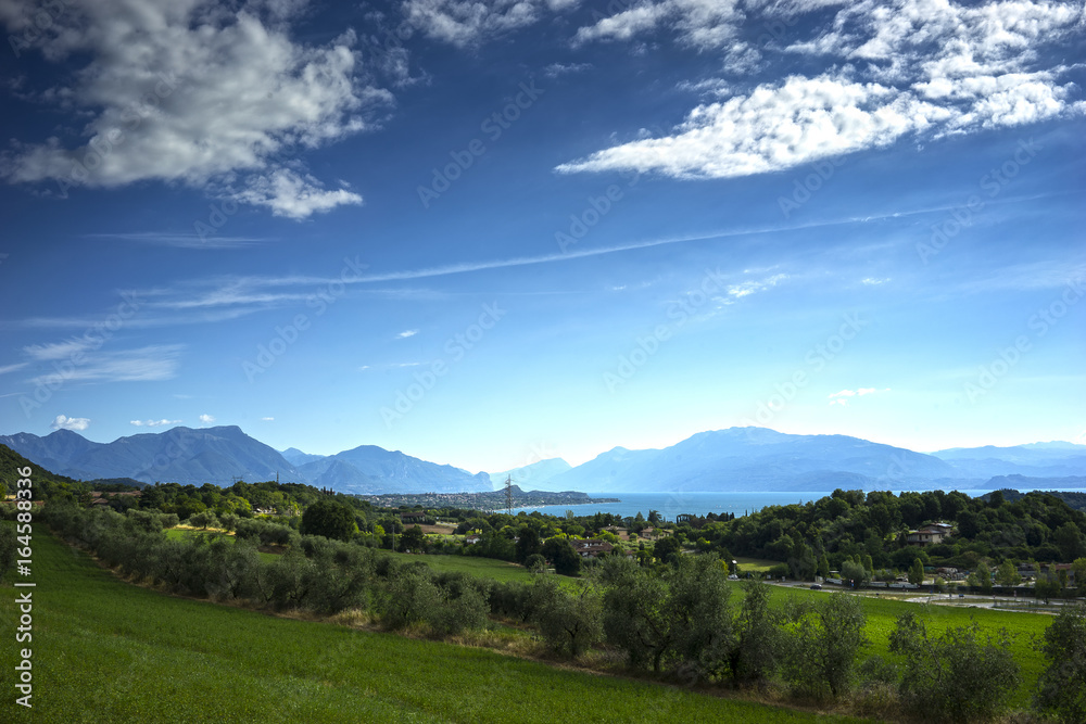 Green country around Lake Garda