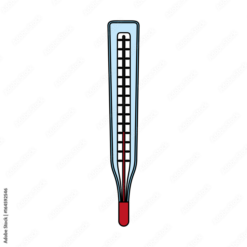 mercury thermometer over white background vector illustration mercury thermometer over white background vector illustration