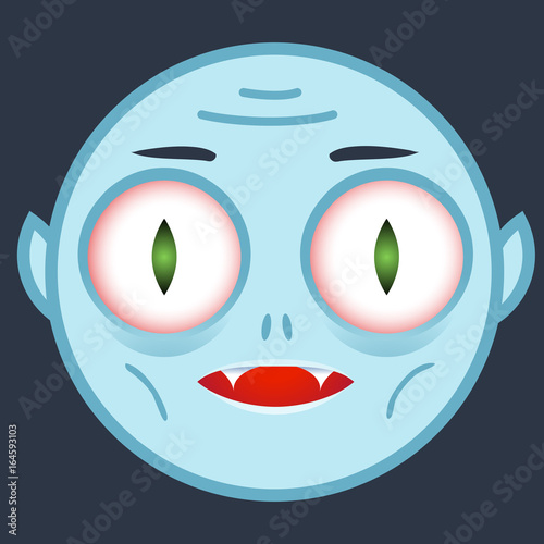 Smile Icon in flat style