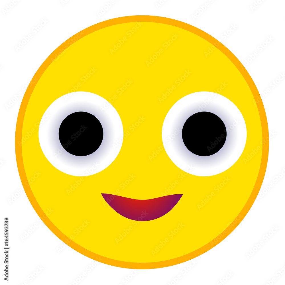 Smile Icon in flat style Smile Icon in flat style