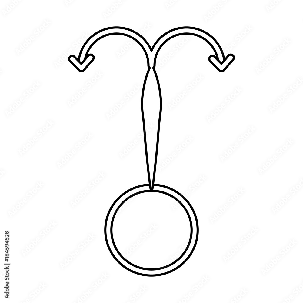 Obraz premium Fishing hook isolated