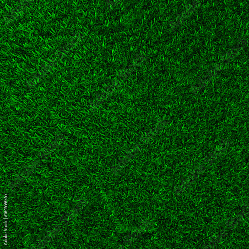 3D illustration of green grass