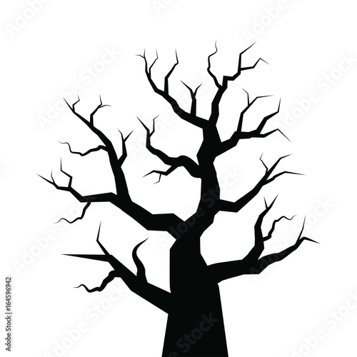 Obraz na płótnie vector of Halloween tree w salonie