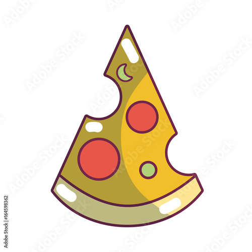 delicious slice pizza unhealthy fast food