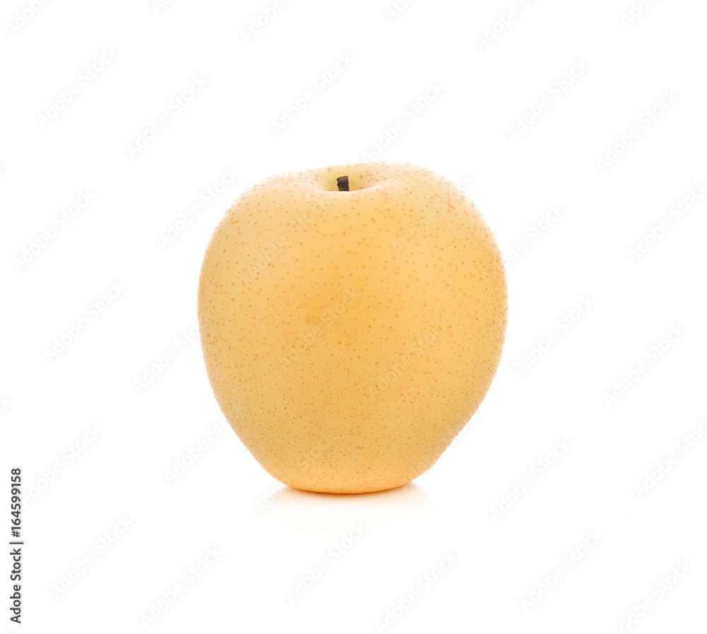 snow pear on white background snow pear on white background