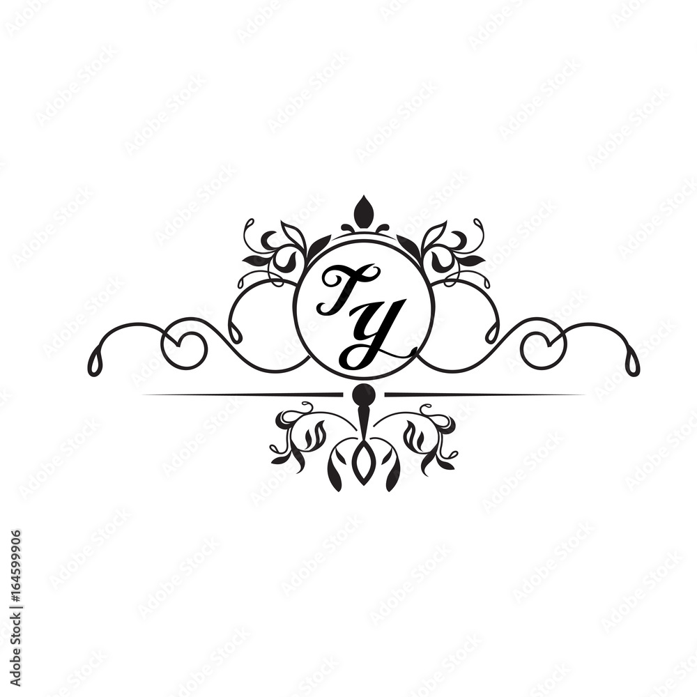 Fototapeta premium initial design t simple