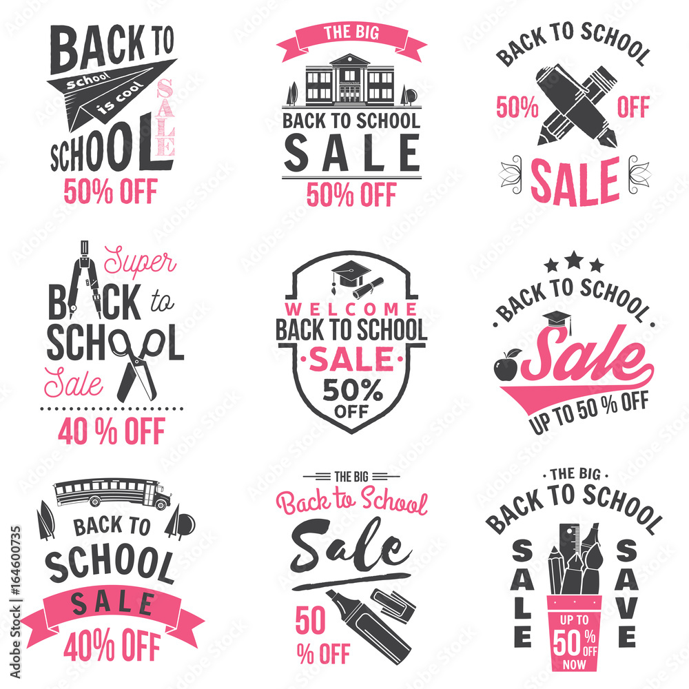 Fototapeta premium Back to School design. Vector illustration.