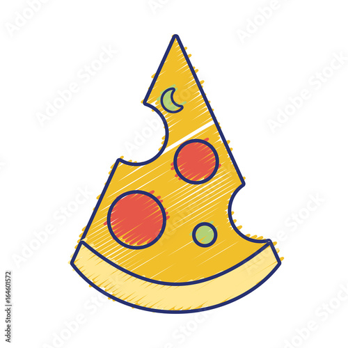 delicious slice pizza unhealthy fast food
