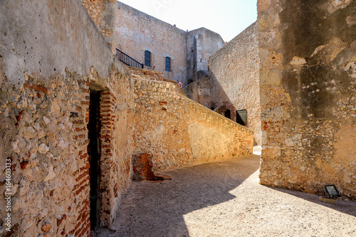 Photography Courtyard of San Pedro de la Roca Castle (Castillo del Morro) overlooking the ba
