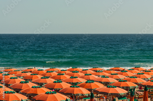 ombrelloni sulla Spiaggia di Serapo Gaeta photo