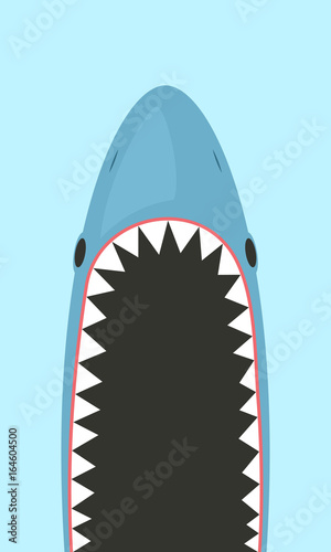 Shark with open mouth
