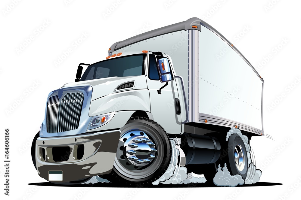 Cartoon truck. Available EPS-10 vector format separated by groups and layers with transparency effects for one-click repaint Cartoon truck. Available EPS-10 vector format separated by groups and layers with transparency effects for one-click repaint