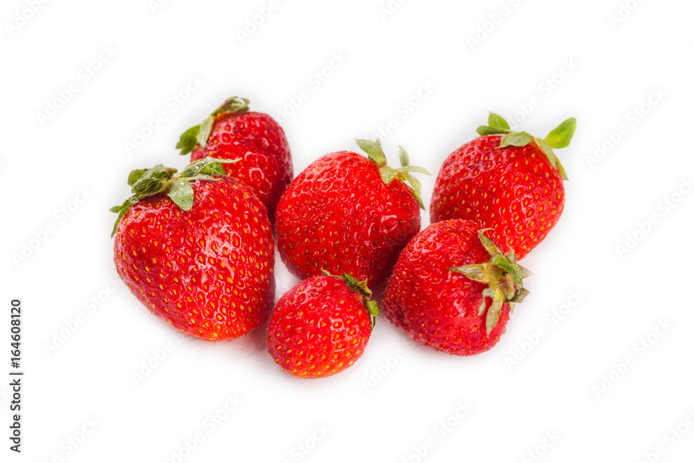 strawberries isolated on white strawberries isolated on white