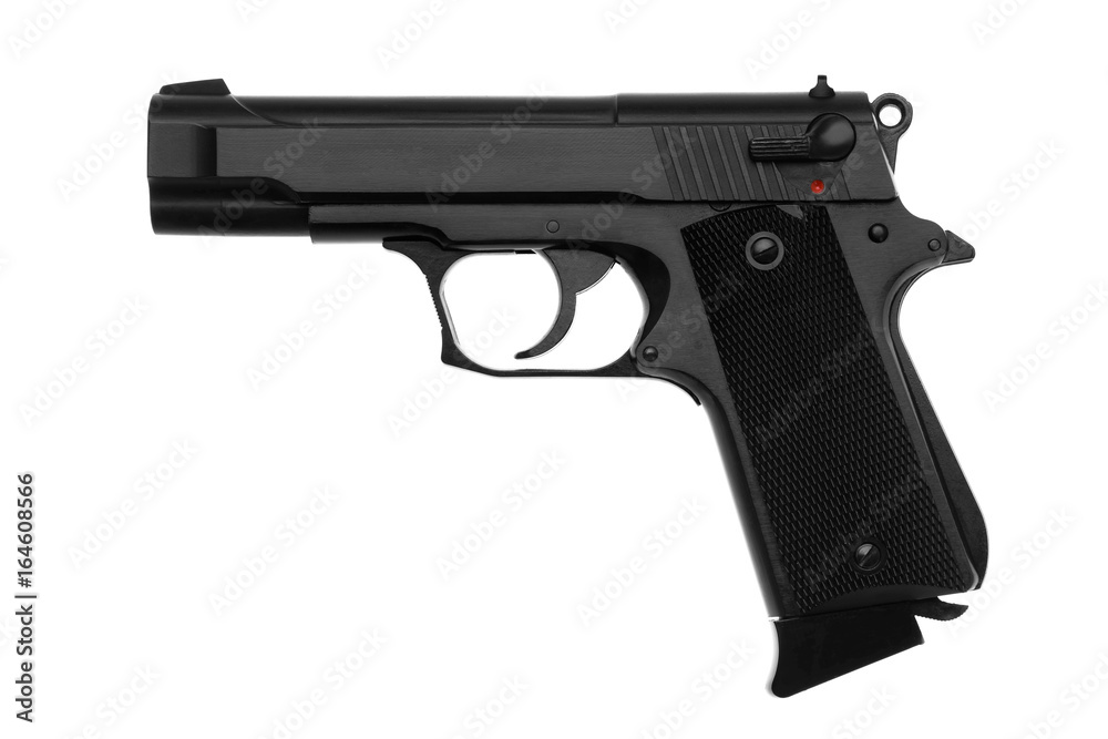 Pistol isolated on white