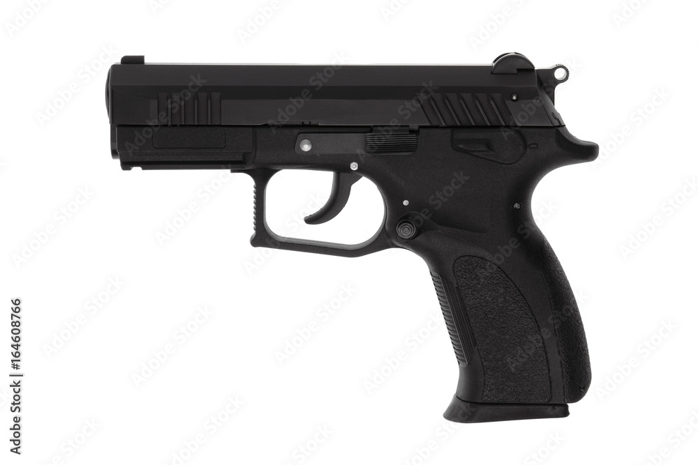 Pistol isolated on white Pistol isolated on white