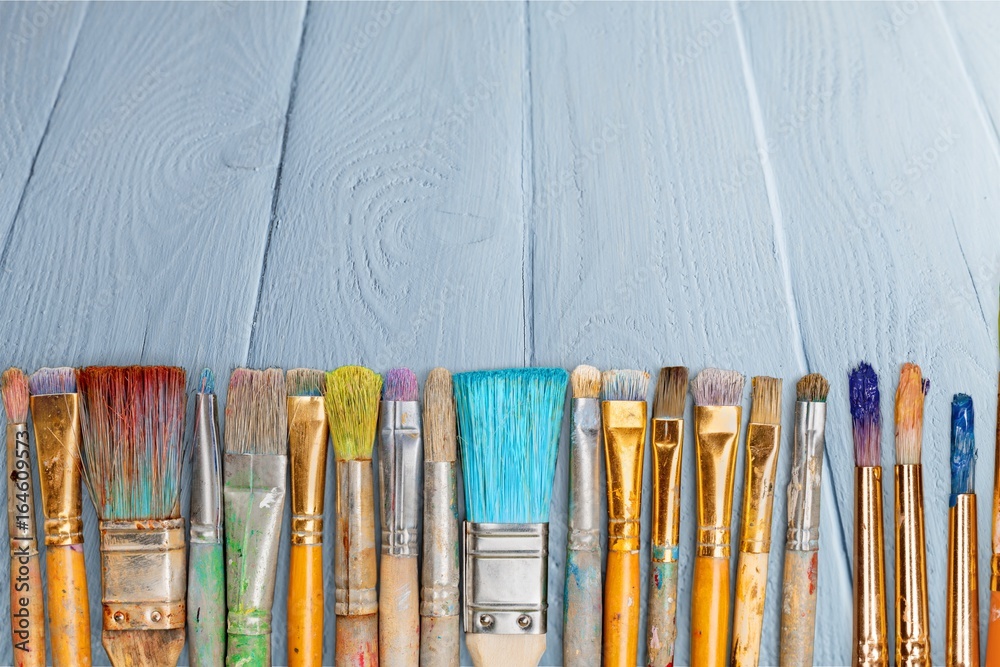 Retro paintbrush. Retro paintbrush.
