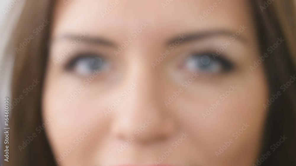 Portrait of pretty woman with make-up