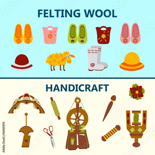 Creative handicraft banner