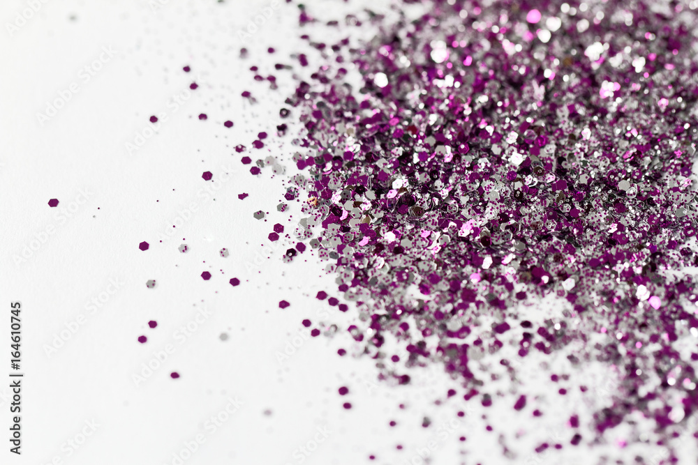 Pink glitter - macro photo Pink glitter - macro photo