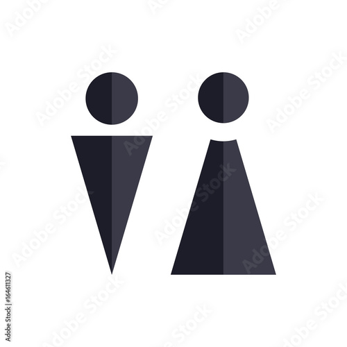 Two Vector Icons. Male and Female Gender Signs. photo