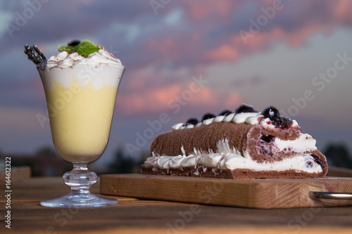 Schilderij op canvas Italian Drink Bombardino