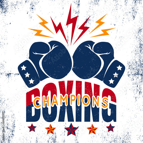 Sport logo for boxing