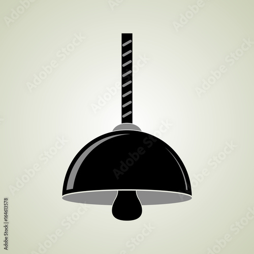 Black hanging ceiling lamp