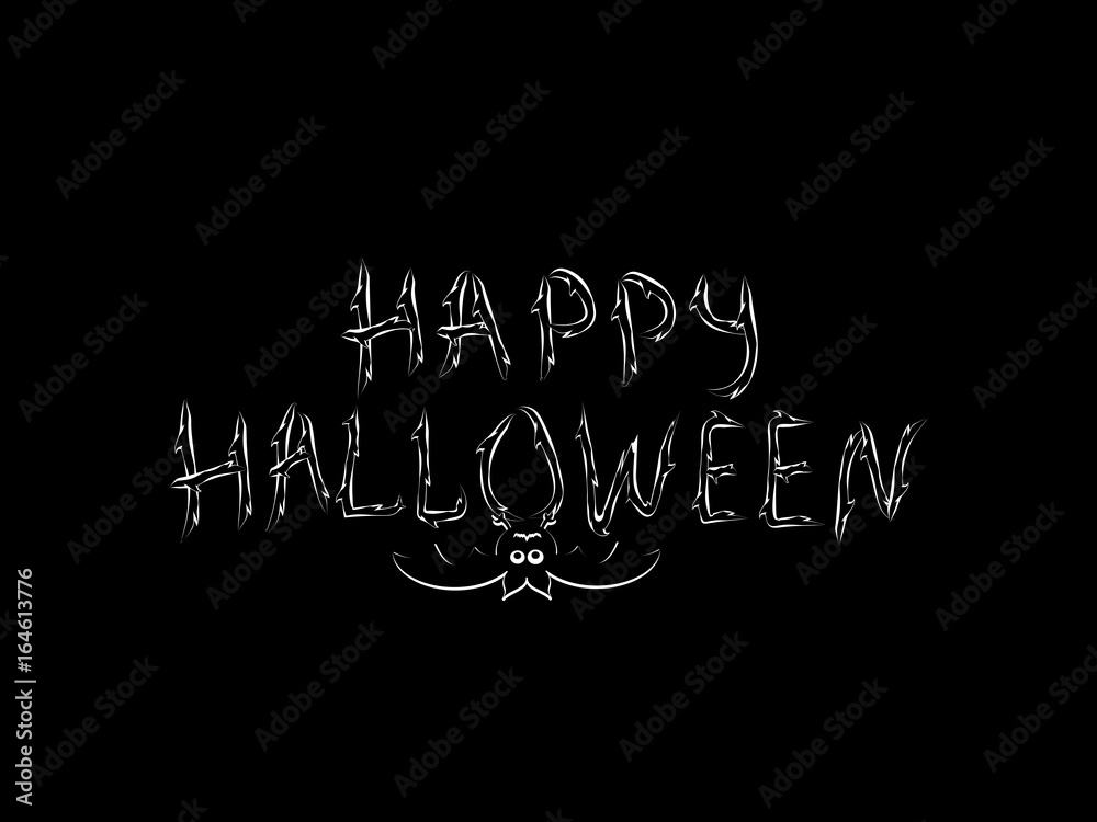 Congratulation happy Halloween inscription