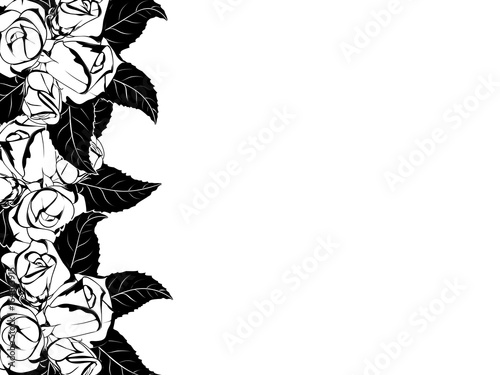 frame for congratulation with roses