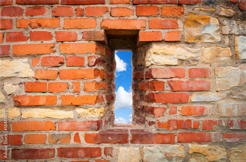 Wall with window photo