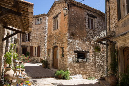 Narrow street in the old village Tourrettes-sur-Loup in France. © juriskraulis