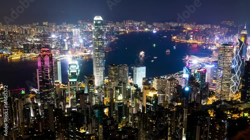 Wallpaper Mural The peak, Hong Kong, 29 May 2017 -: Time lapse of Hong Kong cityscape Torontodigital.ca