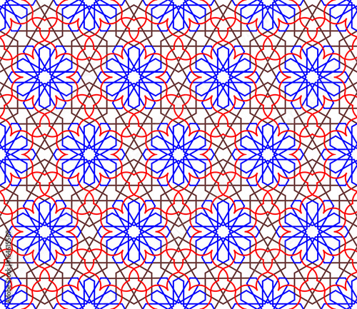Traditional arabic pattern background