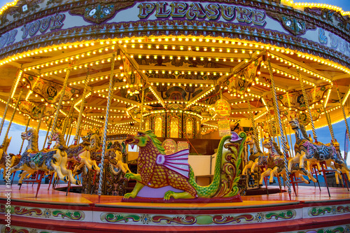 Bilde på lerret Carousel fairground ride