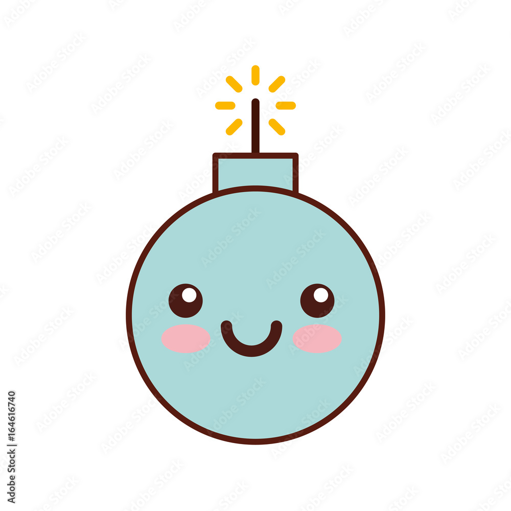 explosive boom kawaii character vector illustration design explosive boom kawaii character vector illustration design