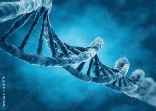 3D Rendering DNA strand